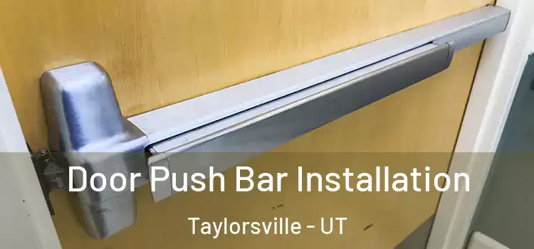 Door Push Bar Installation Taylorsville - UT