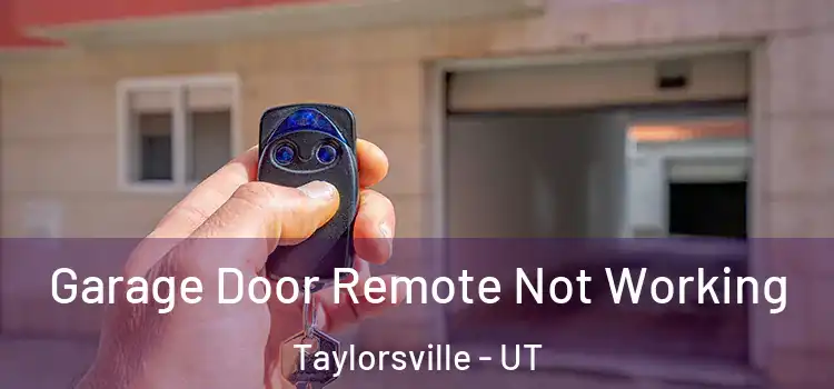  Garage Door Remote Not Working Taylorsville - UT
