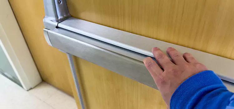 Installing a Push Bar on a Door Taylorsville
